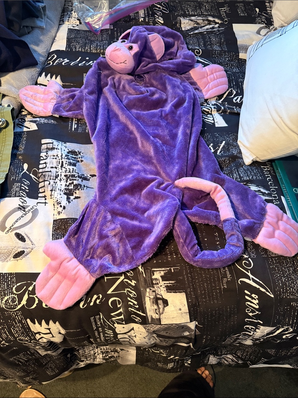 Target Purple and Pink Plush Monkey Pet Halloween Costume